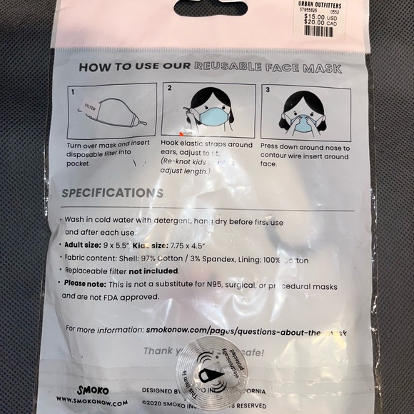 Urban Outfitters bundle face masks (2) NWT - Picture 6 of 11